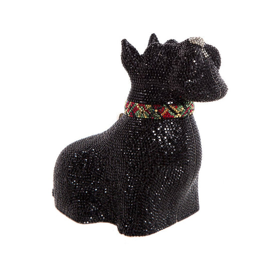 Judith Leiber Black Scottie Dog Minaudière Evening Bag