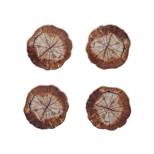 Kim Seybert Cedar Coasters - Set of 4