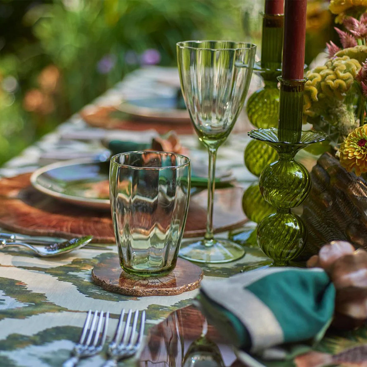 Kim Seybert Cedar Coasters - Set of 4