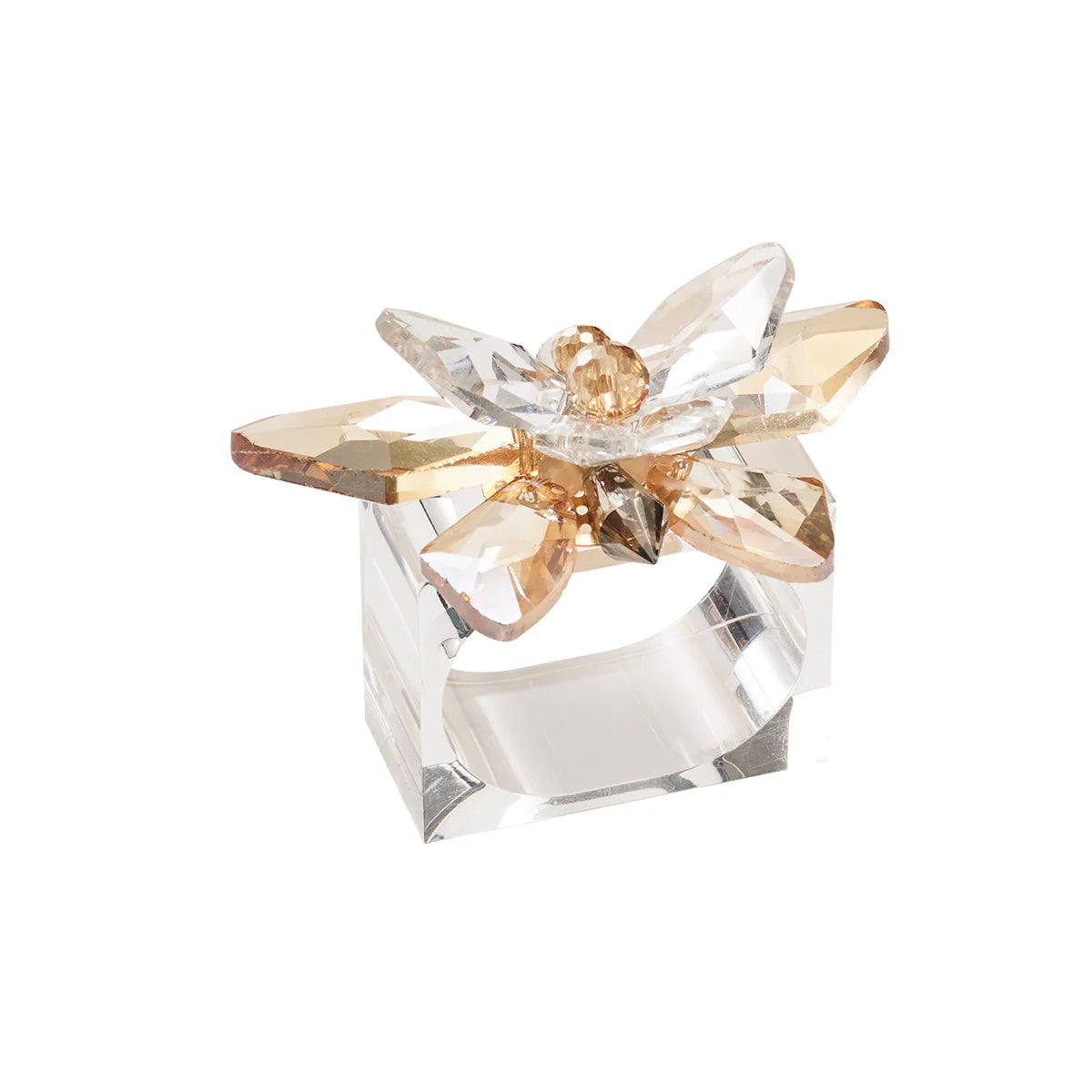 Kim Seybert Glasswing Napkin Ring - Set of 4