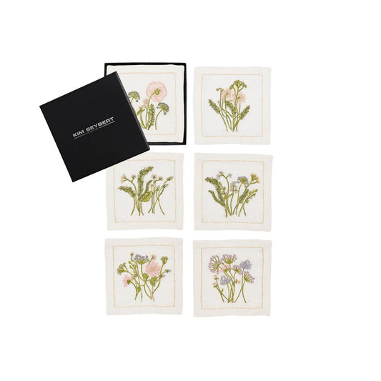 Kim Seybert Meadow Cocktail Napkin - Set of 6