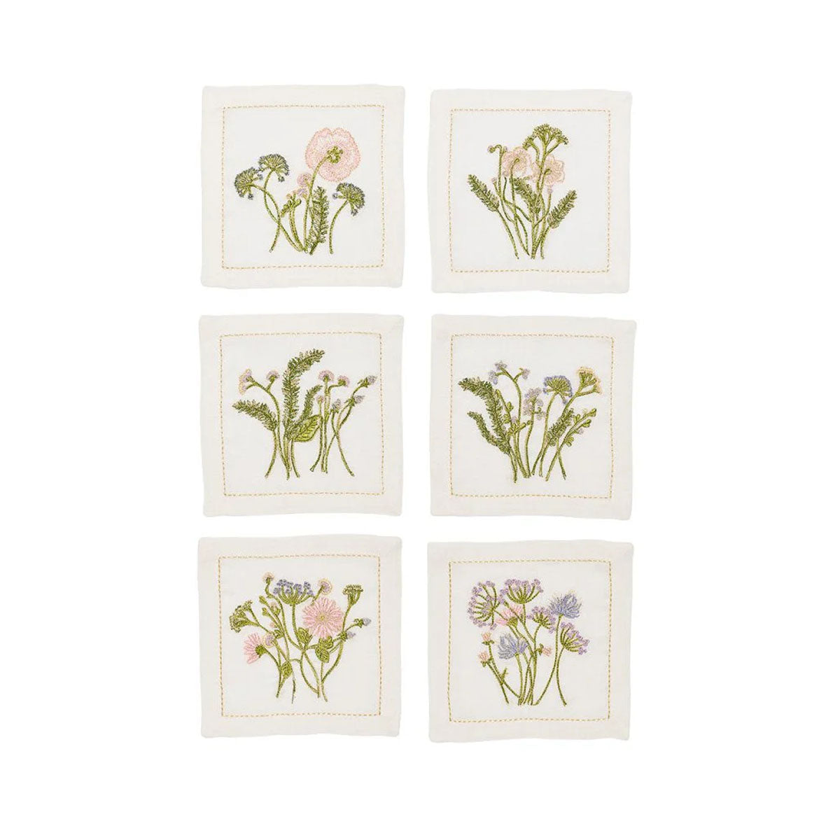 Kim Seybert Meadow Cocktail Napkin - Set of 6
