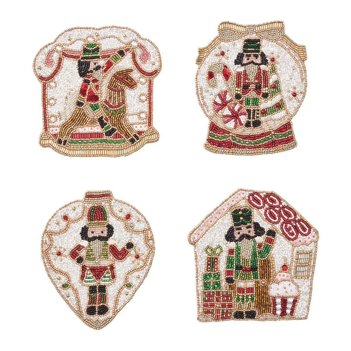Kim Seybert Nutcracker Coasters - Set of 4
