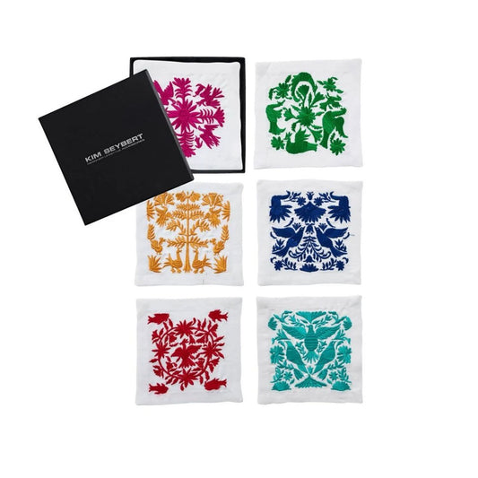 Kim Seybert Otomi Cocktail Napkin - Set of 6