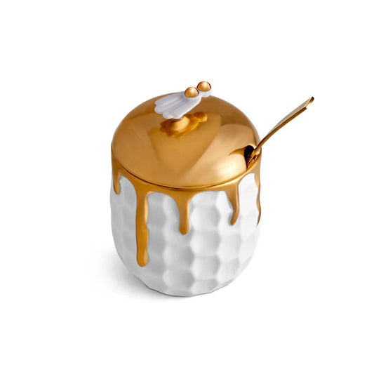 L'Objet Beehive Honey Pot and Spoon