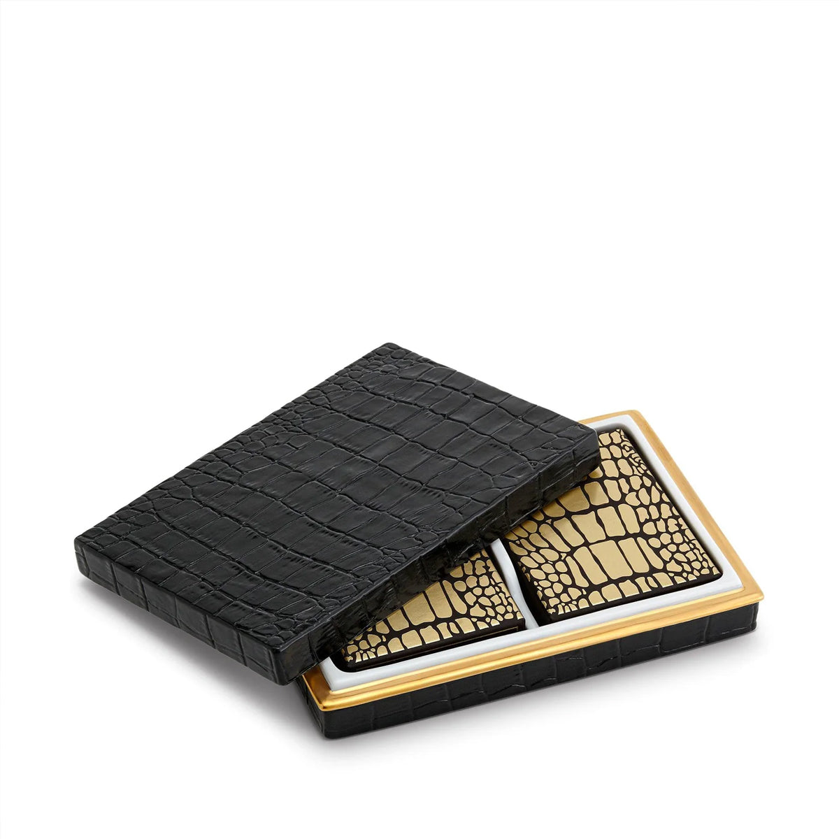 L'Objet Crocodile Box with Playing Cards