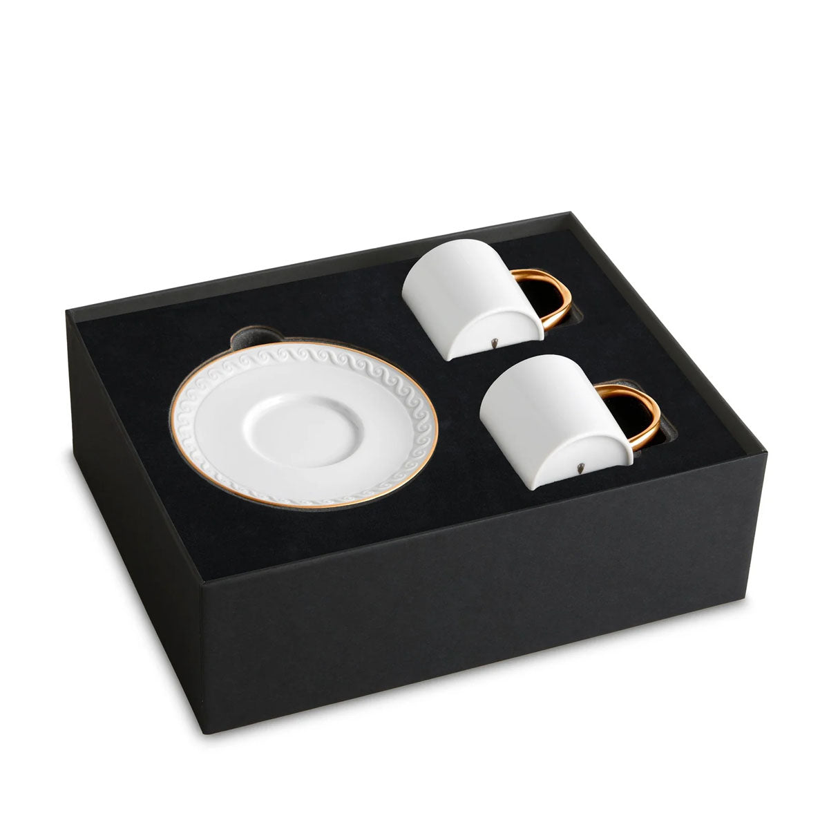 L'Objet Naptune Espresso Cup & Saucer - Set of 2