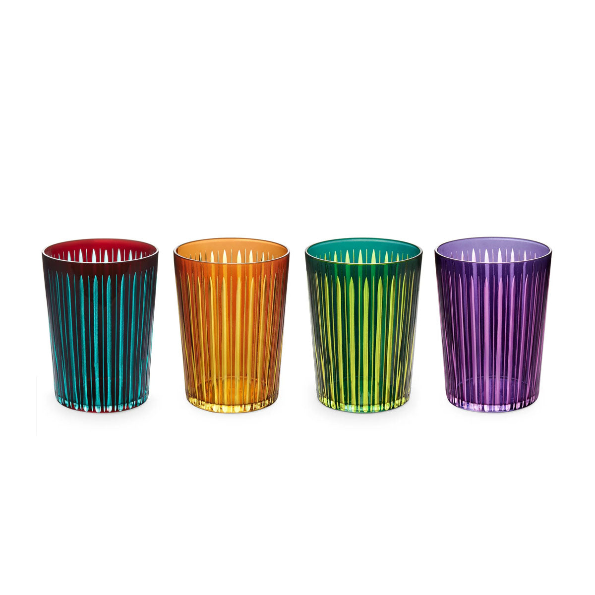 L'Objet Prism Highball Glasses - Set of 4 (Assorted)