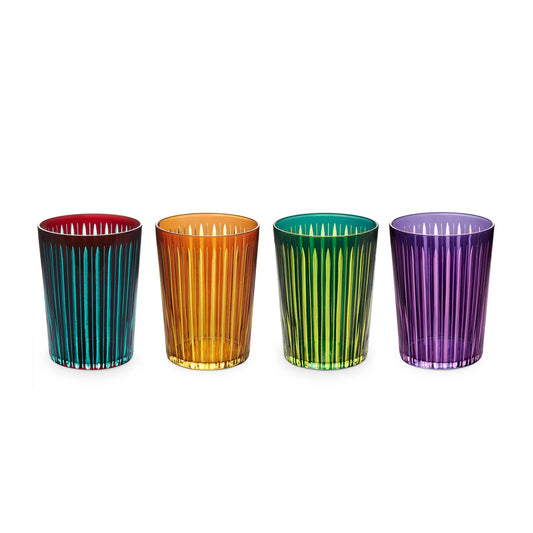 L'Objet Prism Highball Glasses - Set of 4 (Assorted)