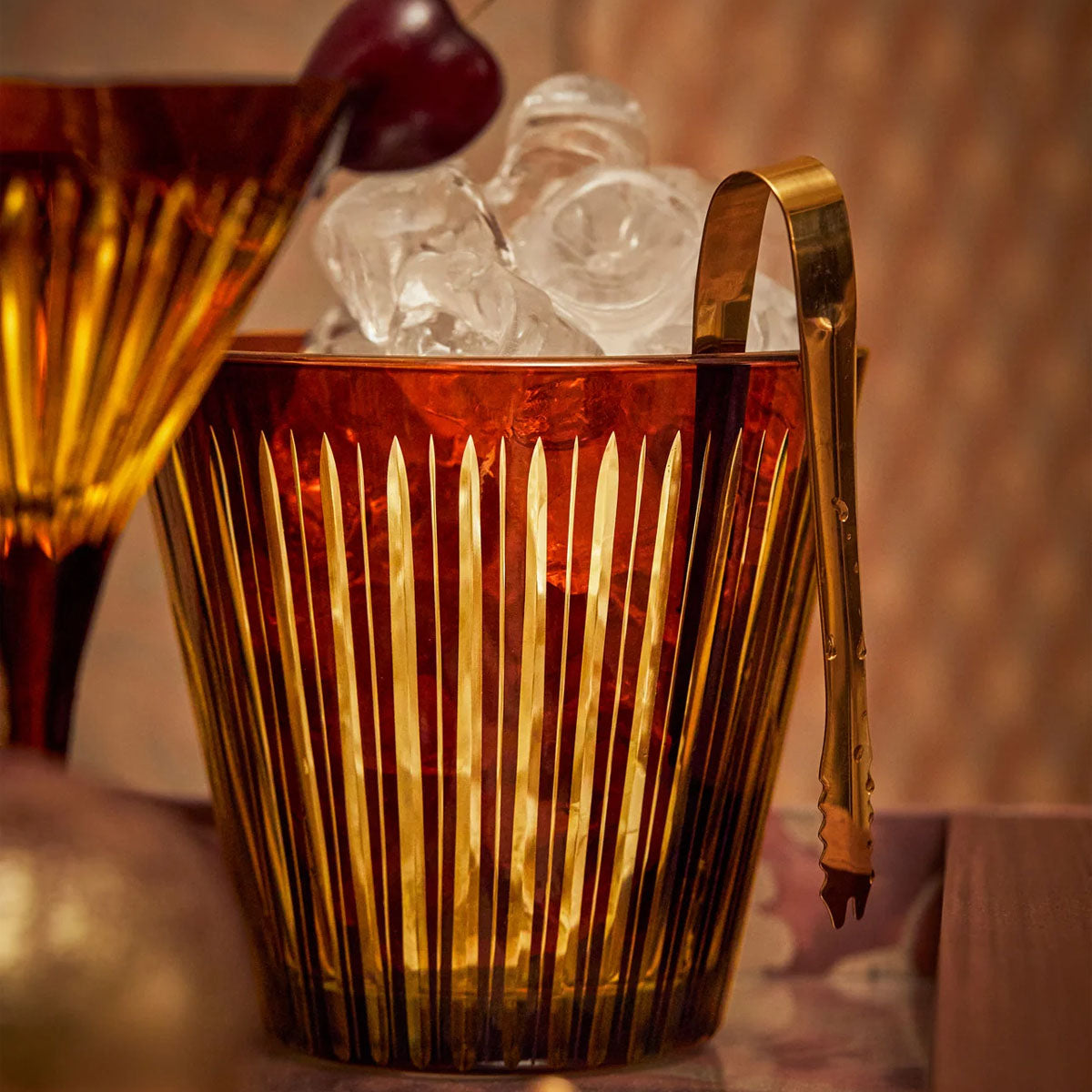 L'Objet Prism Ice Bucket - Amber