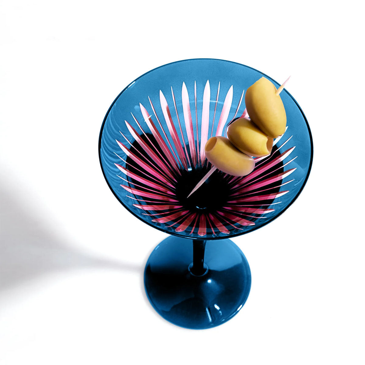 L'Objet Prism Martini Glasses - Set of 4 (Blue)