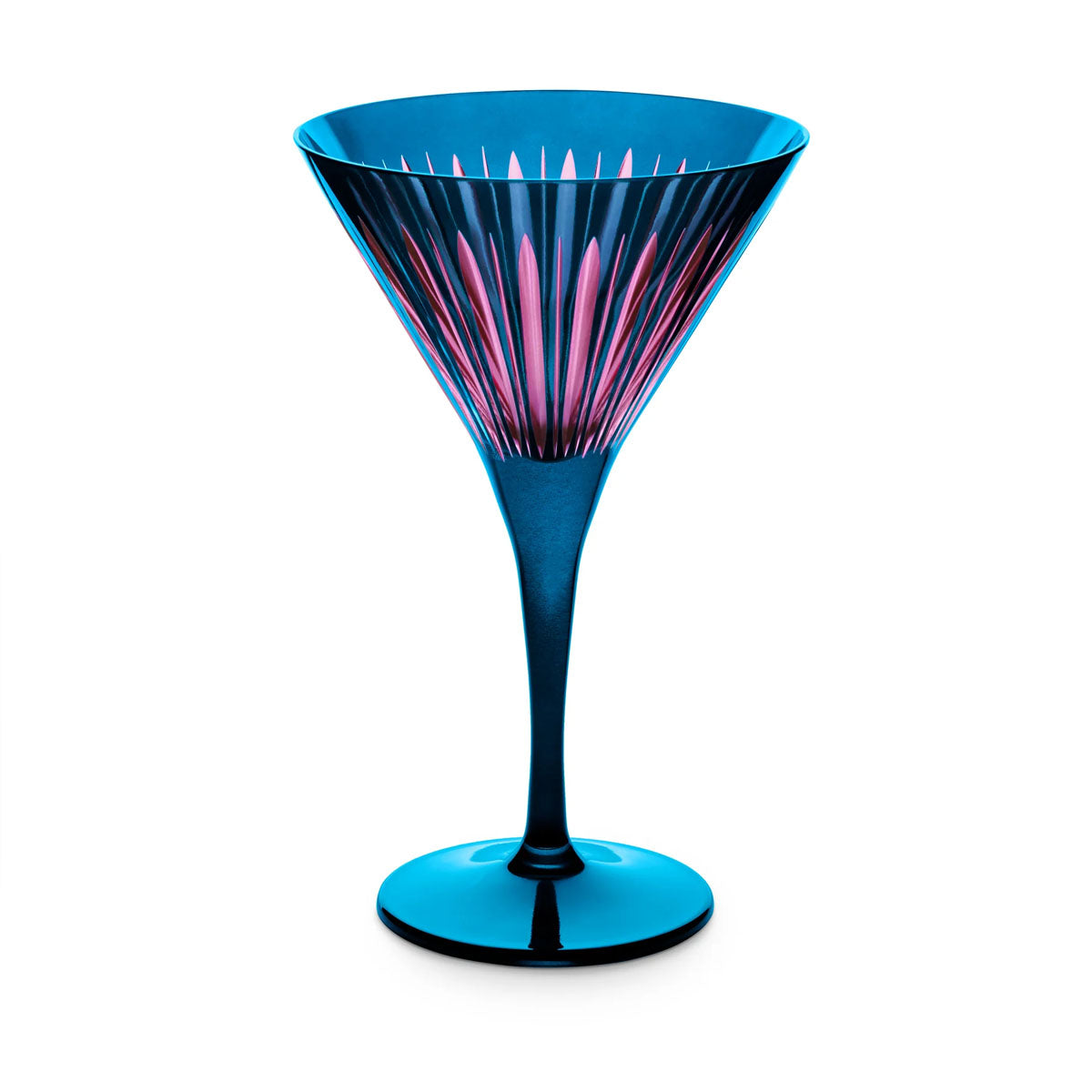 L'Objet Prism Martini Glasses - Set of 4 (Blue)