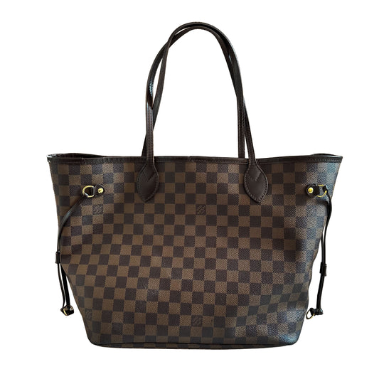 Pre-Loved Louis Vuitton Neverfull Damier Ebene Canvas MM