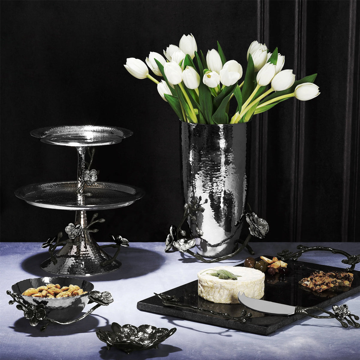 Michael Aram Black Orchid Nut Bowl