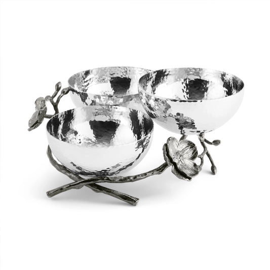 Michael Aram Black Orchid Triple Bowl