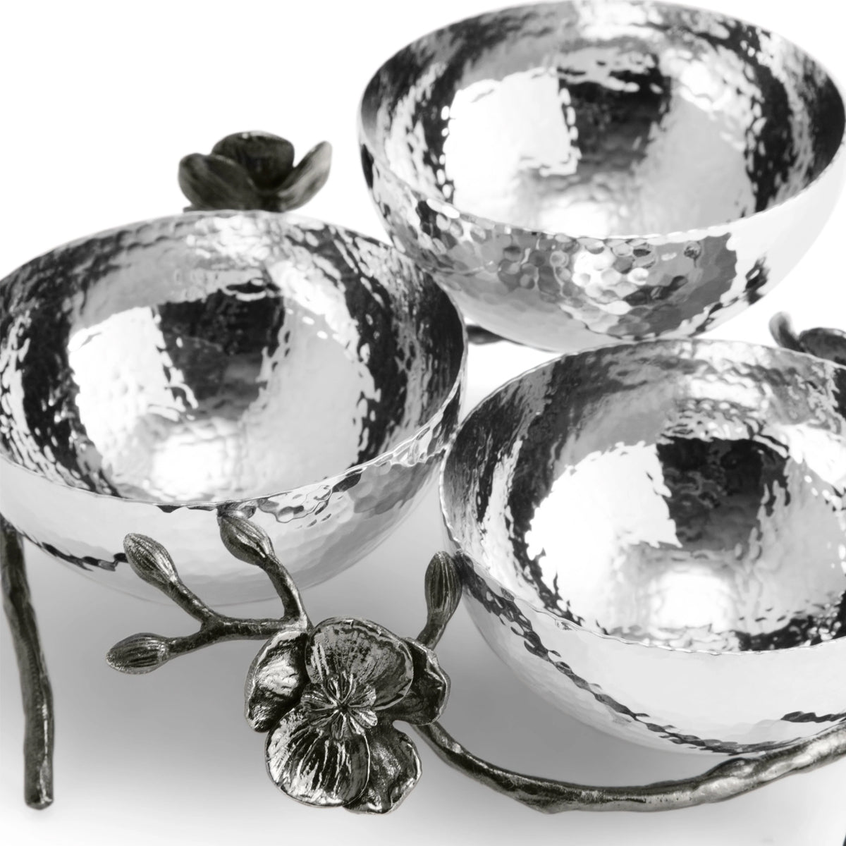 Michael Aram Black Orchid Triple Bowl