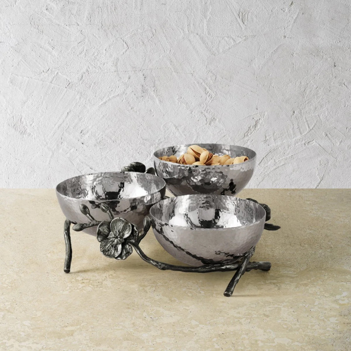 Michael Aram Black Orchid Triple Bowl