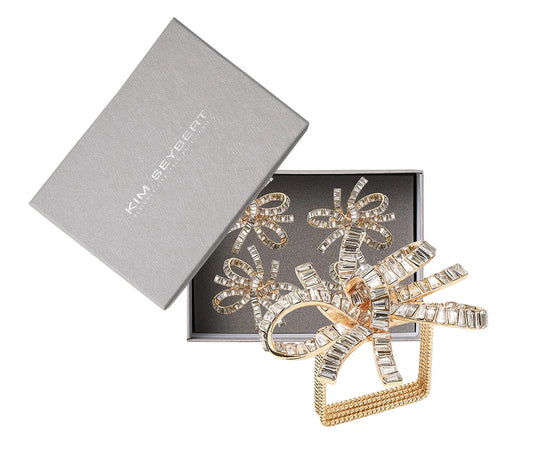 Kim Seybert Jeweled Bow Napkin Ring - Set of 4