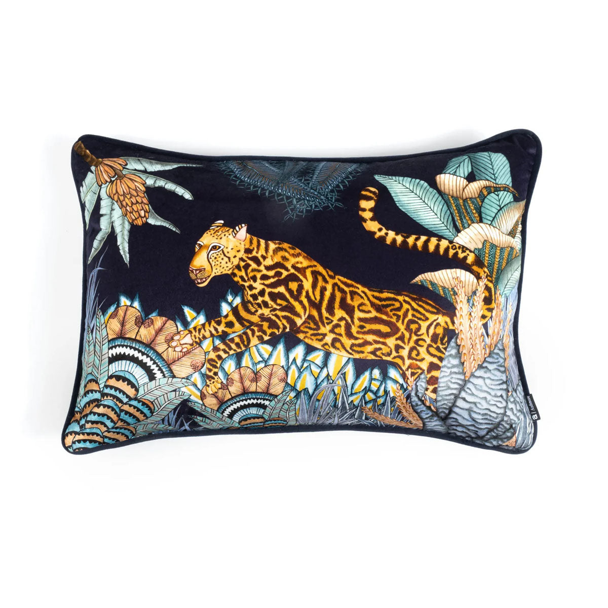 Ardmore Design - Cheetah Kings Forest Velvet Lumbar Pillow