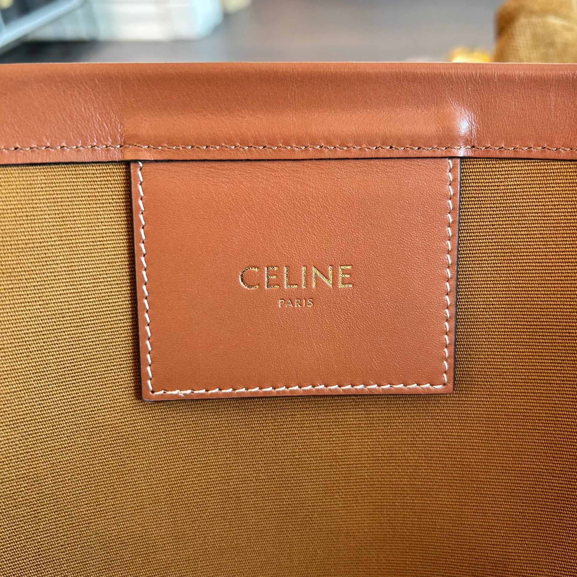 Pre-Loved Celine Large Camouflage Couffin Tote
