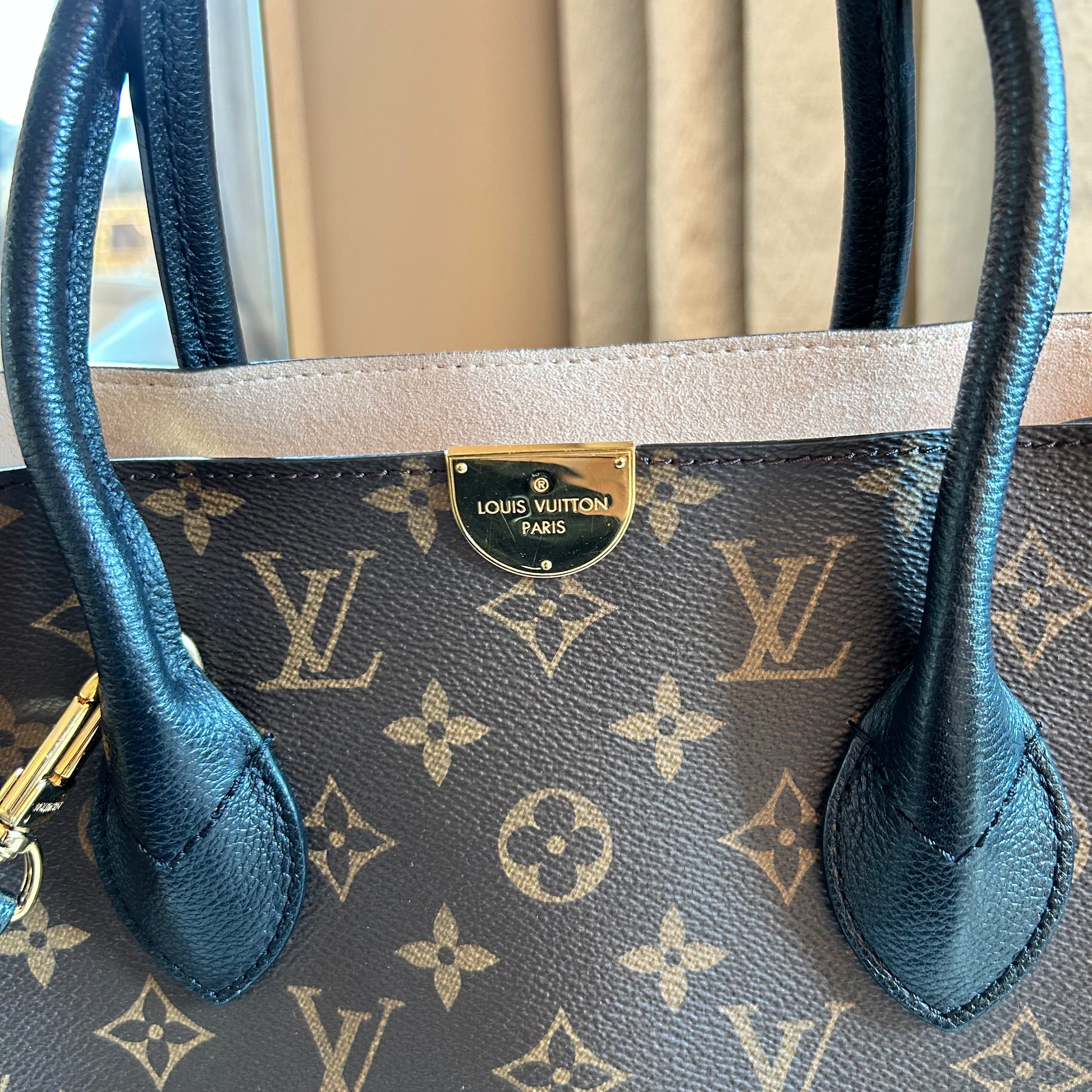 【希少】 LOUIS VUITTON LV Monogram Flandrin ハンドバッグ LOUIS VUITTON Flandrin Monogram Canvas Tote Shoulder Bag Brown