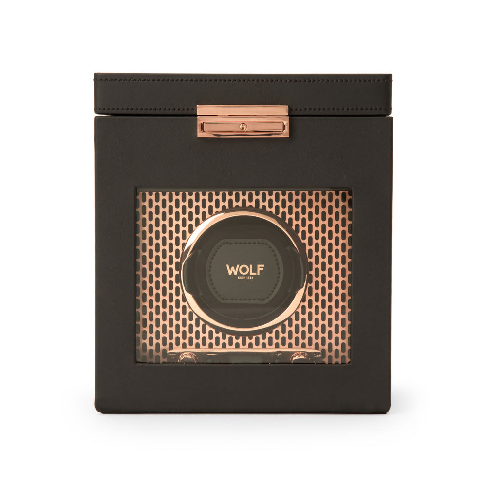 WOLF 1834 Axis Single Watch Winder With Storage