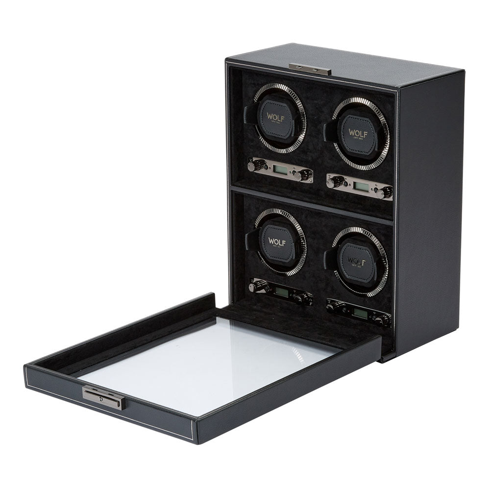 WOLF 1834 British Racing 4 Piece Watch Winder