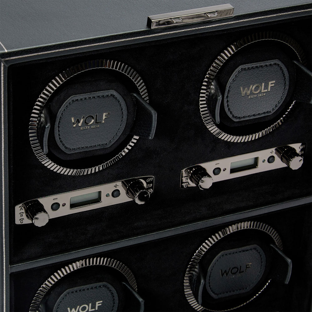 WOLF 1834 British Racing 4 Piece Watch Winder