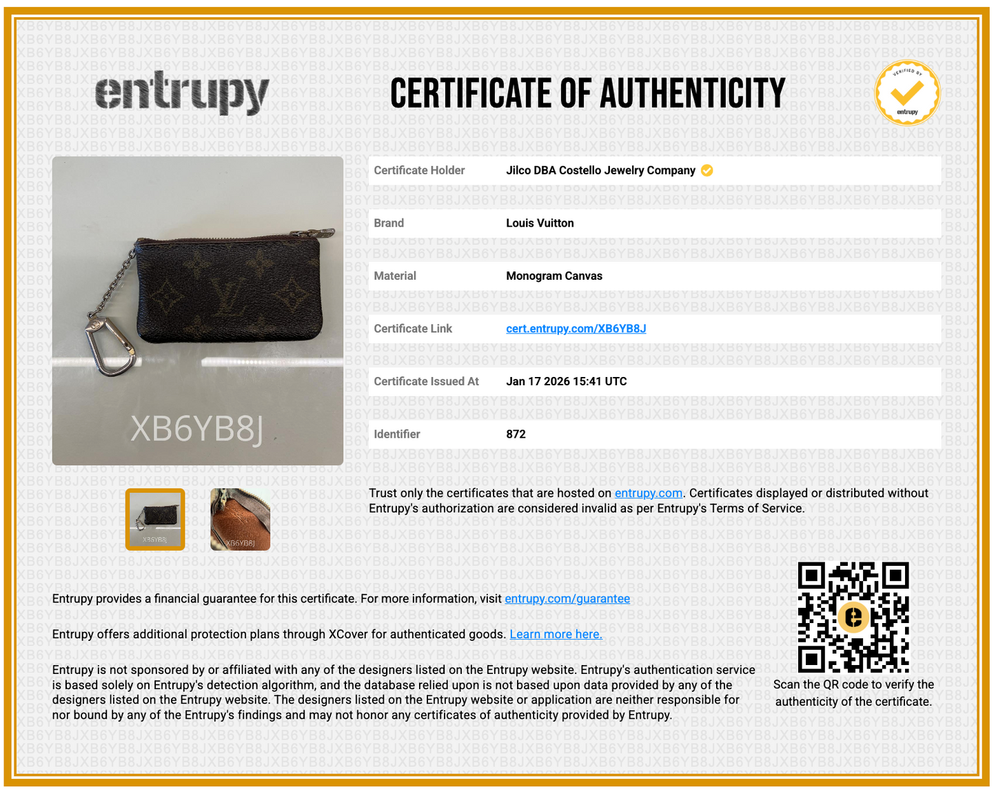 Pre-Loved Louis Vuitton Monogram Key Pouch