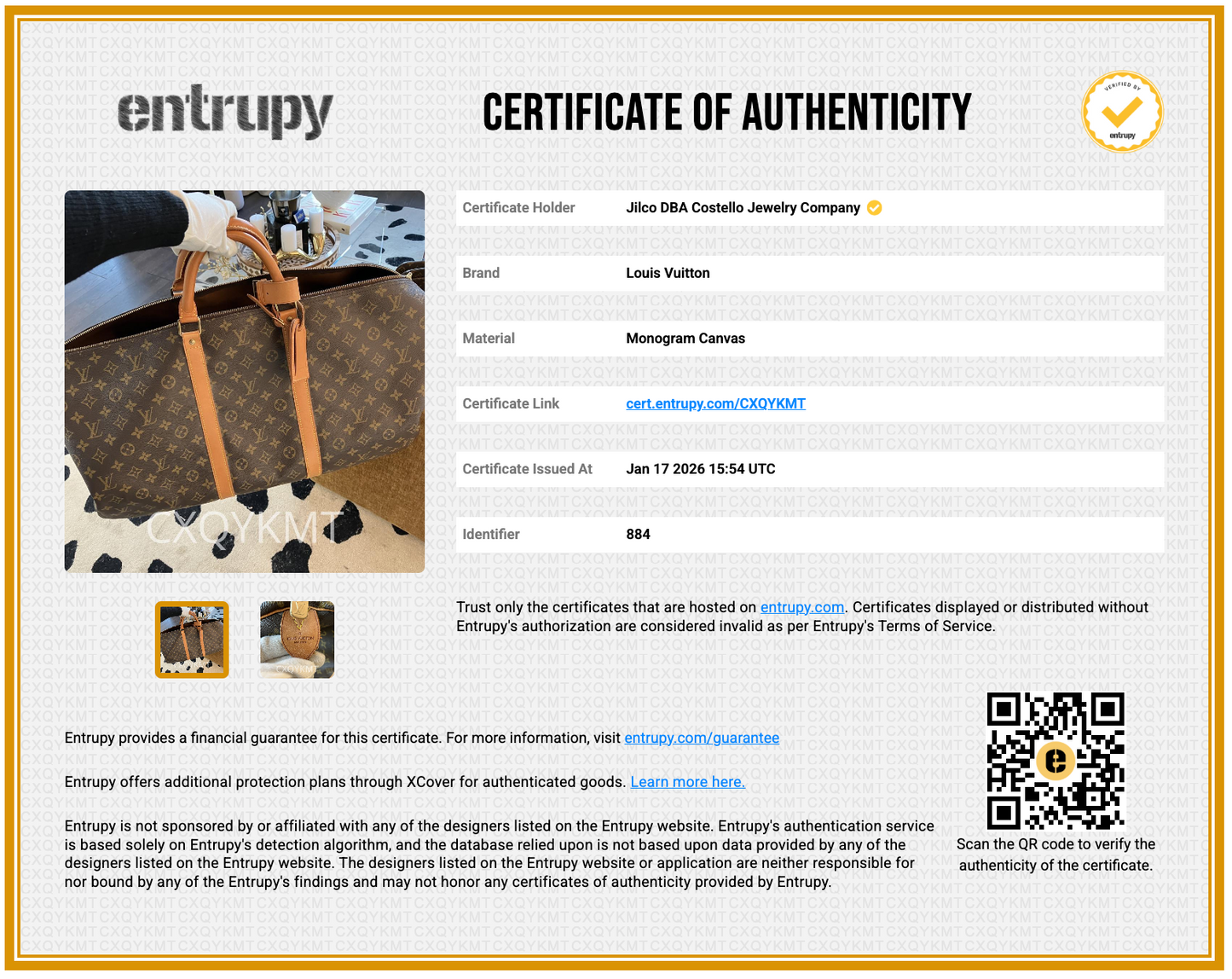 Pre-Loved Louis Vuitton Keepall 60