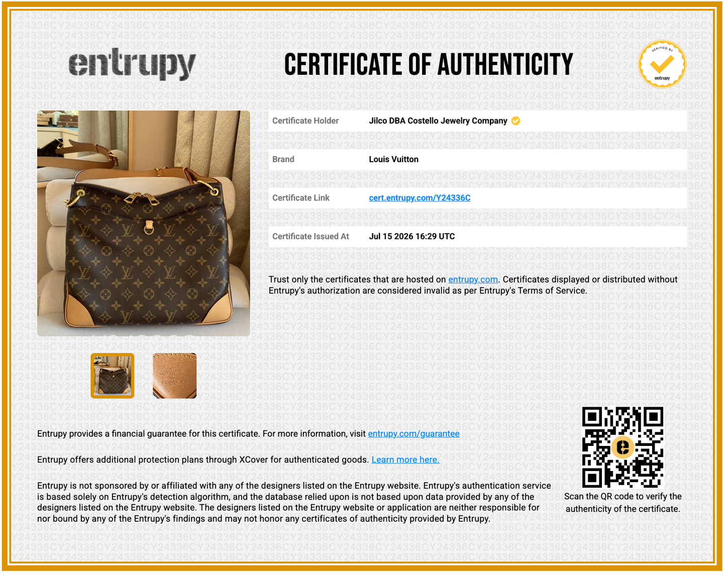 Pre-Loved Louis Vuitton Odeon NM MM