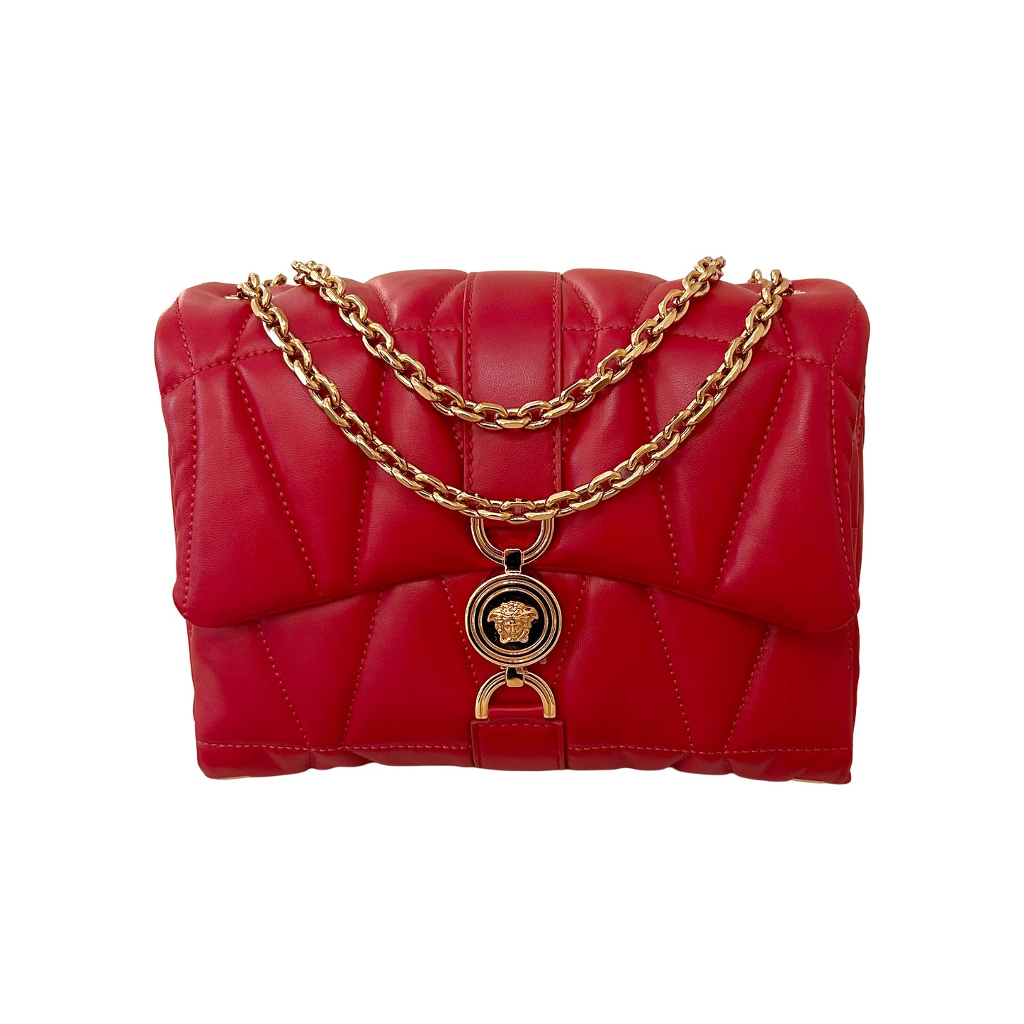 Pre-Loved Versace Kleio Quilted Shoulder Bag