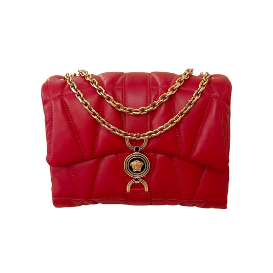 Pre-Loved Versace Kleio Quilted Shoulder Bag
