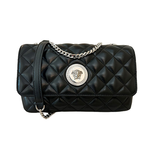 Pre-Loved Versace Quilted Medusa Crossbody Bag