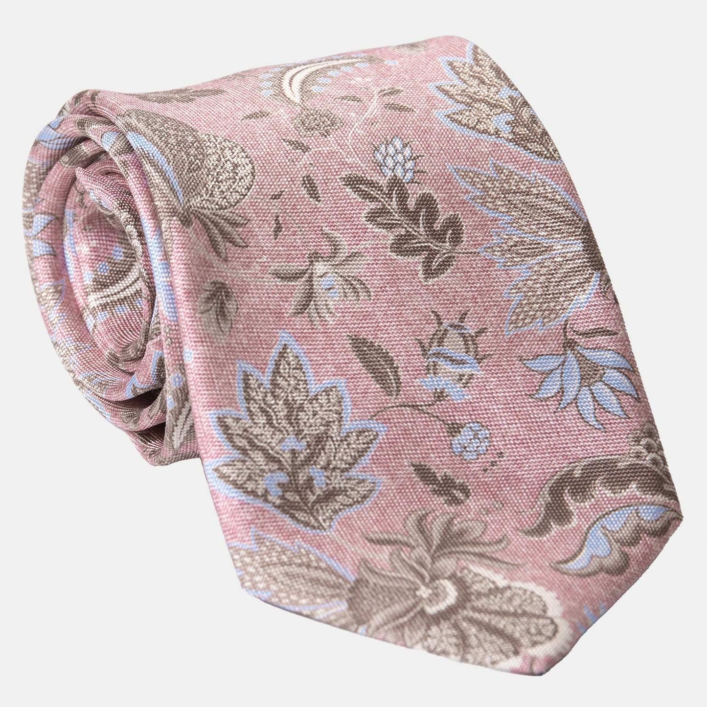 Medici - Printed Silk Tie - Pink