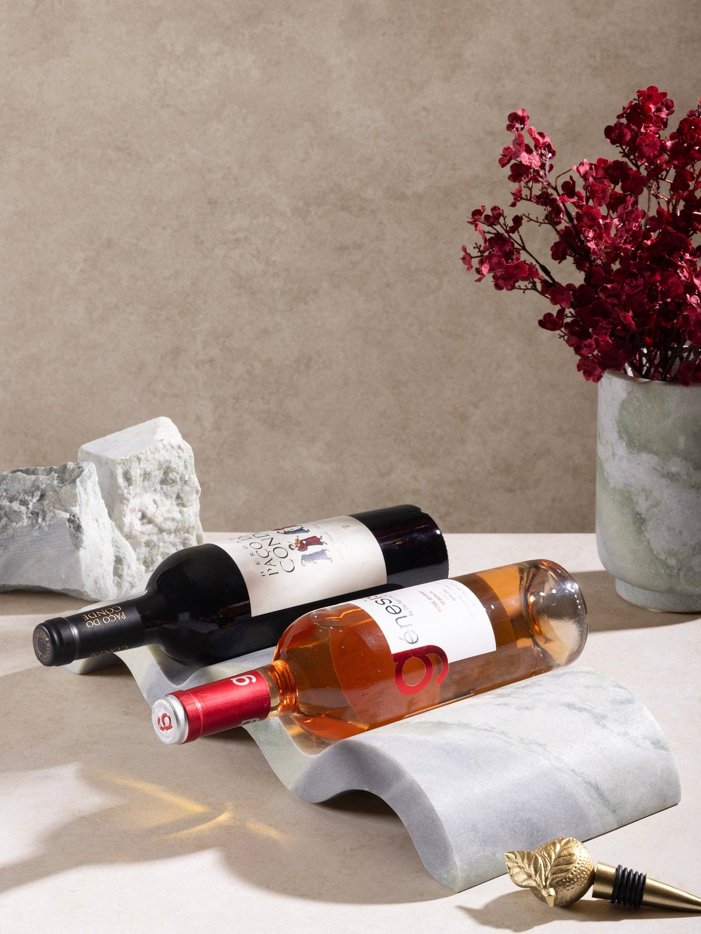 Gauri Kohli - Georgia Marble Wine Bottle Holder