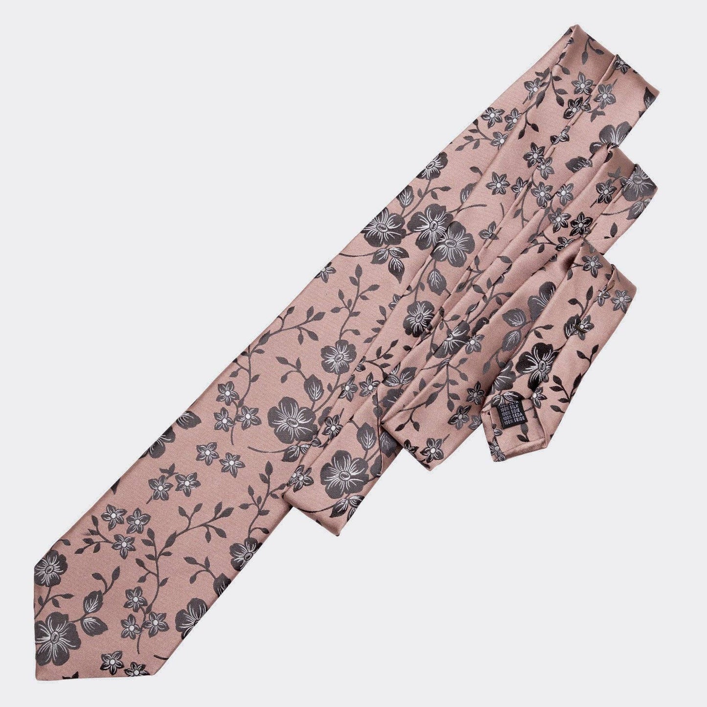 Silvio - Silk Jacquard Tie - Dusty Rose: Standard