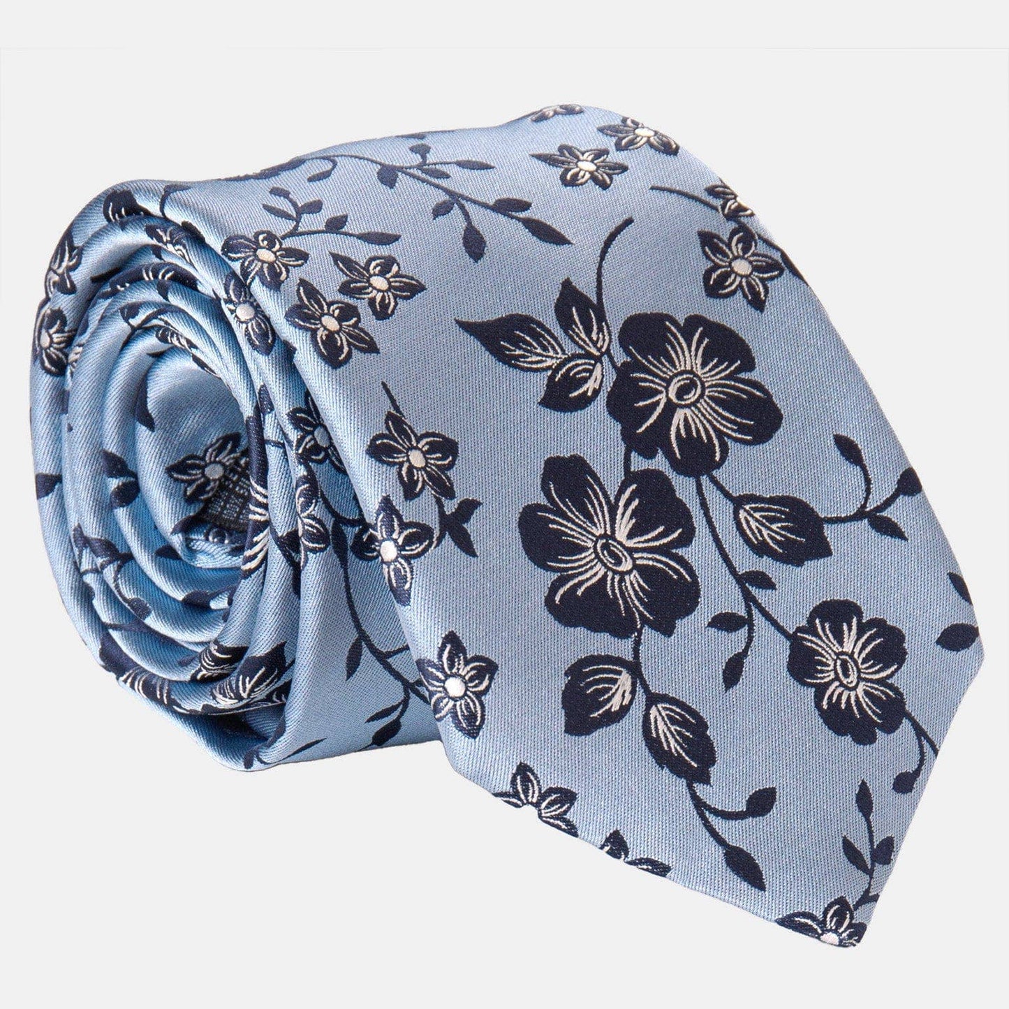 Silvio - Silk Jacquard Tie - Sky Blue (Std)