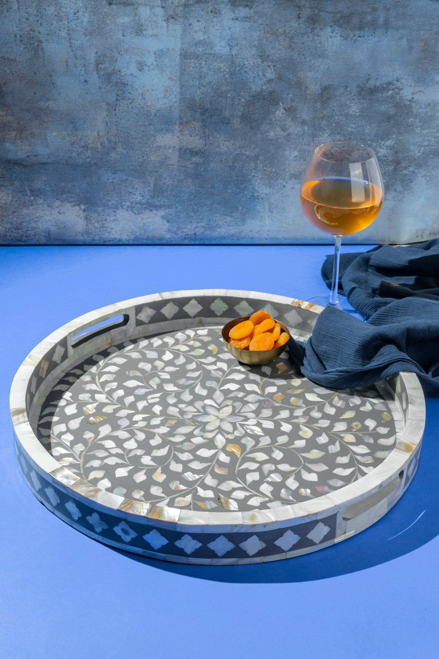 Jodhpur Collector’s Inlay Round Tray