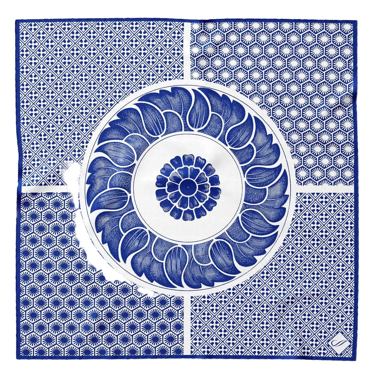 Feroni - Silk Neckerchief - Blue