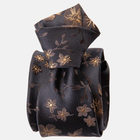 Silvio - Silk Jacquard Tie - Black