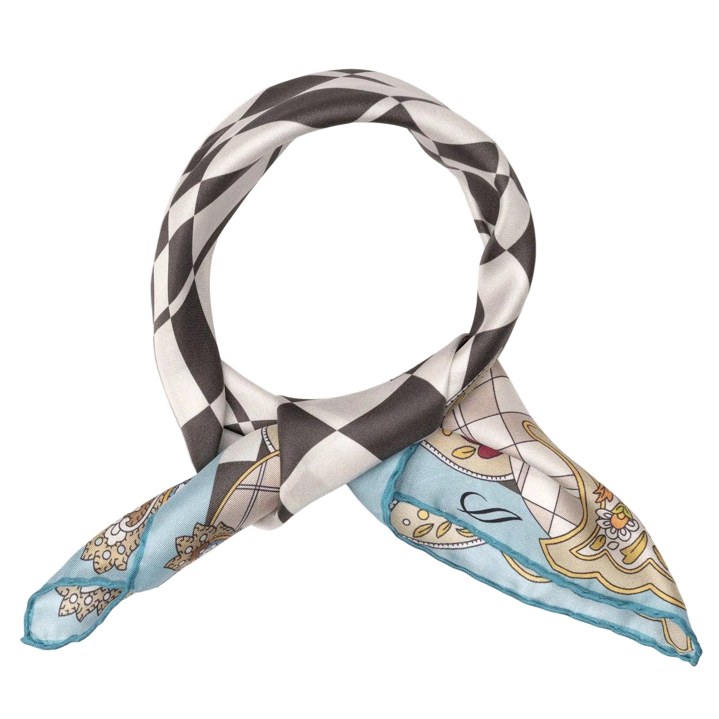 Dama - Silk Bandana - Aqua