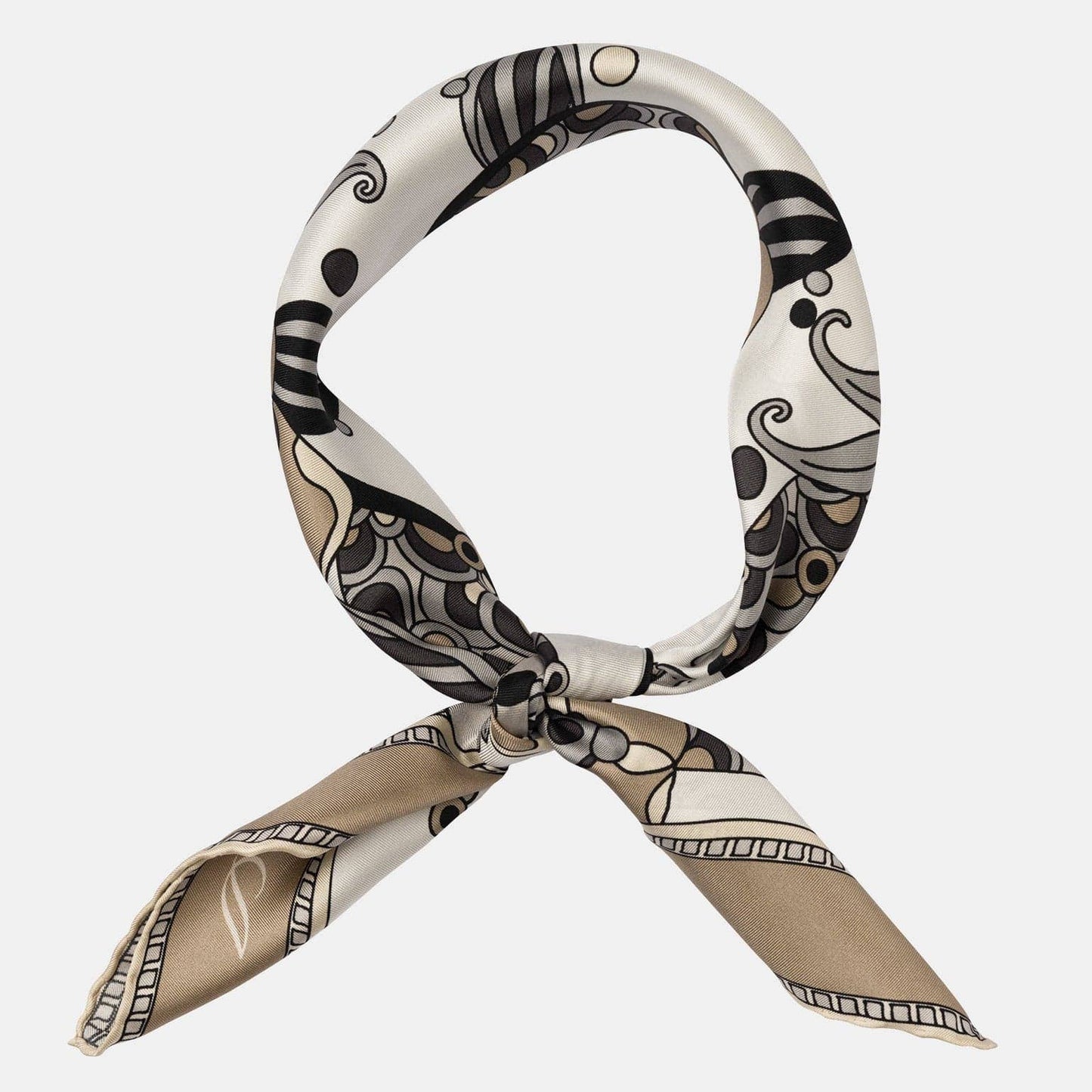 Lombardi - Hand Rolled Silk Neckerchief - Sand