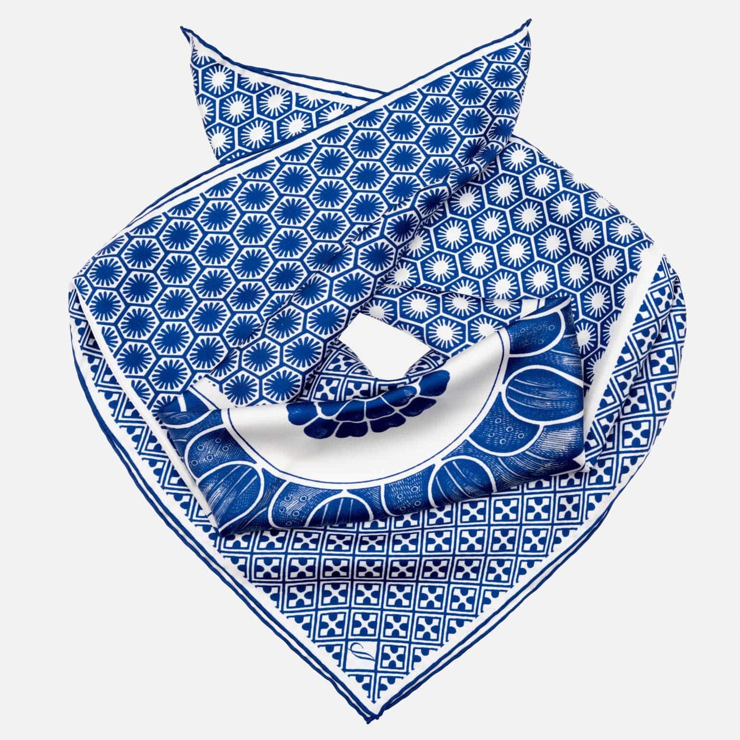 Feroni - Silk Neckerchief - Blue